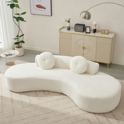Curved sofa couch - curved,