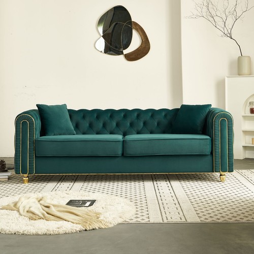Chesterfield velvet seater - chesterfield, 3-seater