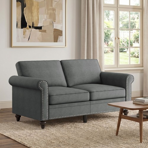 Linen loveseat sofa seater - 2,